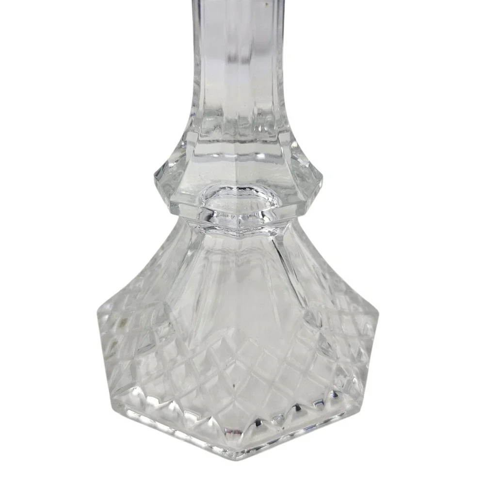 Crystal Glass Candlestick Holders Set Home‎ Decor Table Centerpiece